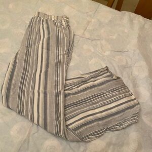 LC Lauren Conrad Women's Striped Wide Leg Pants